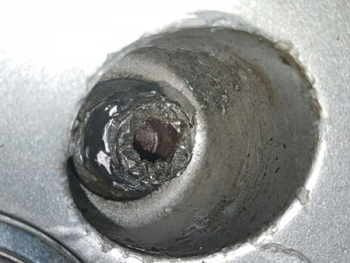 Locking wheel nut removal